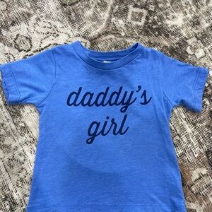 Blue Kids T-Shirt with 'Daddy's Girl' Print